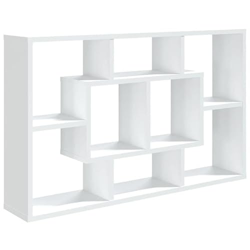 Eleganz Wandregal Weiß 85x16x52,5 cm aus Holzwerkstoff - Modernes Regal für Wohnzimmer, Büro oder Schlafzimmer - Stabiles und langlebiges Design Eleganz Wandregal Weiß 85x16x52,5 cm aus Holzwerkstoff - Modernes Regal für Wohnzimmer, Büro oder Schlafzimmer - Stabiles und langlebiges Design von Eleganz