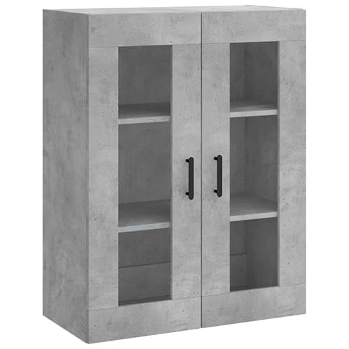 Eleganz Wandschrank Betongrau 69,5x34x90 cm - Moderner Wohnzimmerschrank für kleine Räume, Stauraumlösung mit stilvollem Design, grau Eleganz Wandschrank Betongrau 69,5x34x90 cm - Moderner Wohnzimmerschrank für kleine Räume, Stauraumlösung mit stilvollem Design, grau von Eleganz
