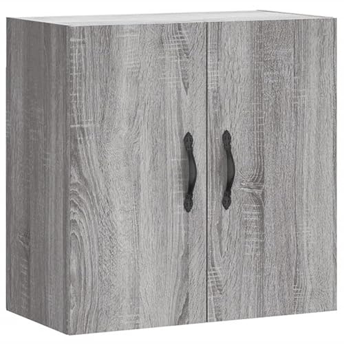 Eleganz Wandschrank Grau Sonoma 60x31x60 cm aus Holzwerkstoff - Moderner Wohnzimmerschrank mit Stauraum für kleine Räume - Langlebig und platzsparend von Eleganz