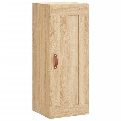 Eleganz Wandschrank Sonoma-Eiche 34,5x34x90 cm aus Holzwerkstoff & Kunstleder - Moderner Kleiderschrank für Wohnzimmer, platzsparend & langlebig - Ideal für kleine Räume Eleganz Wandschrank Sonoma-Eiche 34,5x34x90 cm aus Holzwerkstoff & Kunstleder - Moderner Kleiderschrank für Wohnzimmer, platzsparend & langlebig - Ideal für kleine Räume von Eleganz