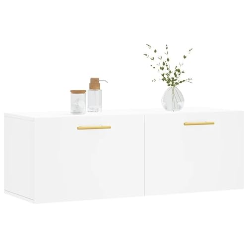 Eleganz Wandschrank Weiß 100x36,5x35 cm aus Holzwerkstoff - Moderne Wohnzimmermöbel-Sets mit hoher Stabilität und platzsparendem Design, ideal für kleine Wohnungen Eleganz Wandschrank Weiß 100x36,5x35 cm aus Holzwerkstoff - Moderne Wohnzimmermöbel-Sets mit hoher Stabilität und platzsparendem Design, ideal für kleine Wohnungen von Eleganz