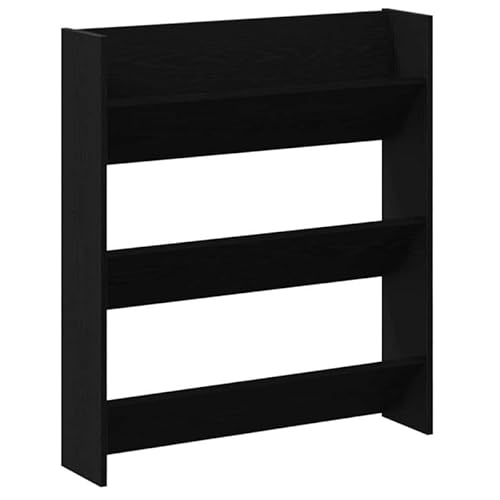 Eleganz Wandschuhschrank mit Regal 2 pcs aus Holzwerkstoff - Moderner Schuhschrank mit Ablagefläche 80 x 18 x 90 cm in Schwarze Eiche - Platzsparend & Stilvoll für Flur oder Eingangsbereich Eleganz Wandschuhschrank mit Regal 2 pcs aus Holzwerkstoff - Moderner Schuhschrank mit Ablagefläche 80 x 18 x 90 cm in Schwarze Eiche - Platzsparend & Stilvoll für Flur oder Eingangsbereich von Eleganz