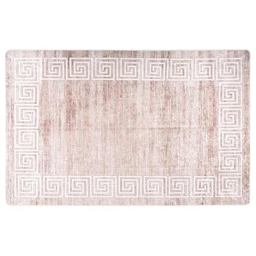 Eleganz Waschbarer Teppich 80x150 cm Beige – Rutschfester Bodenbelag aus 100% Polyester für Wohnzimmer, Schlafzimmer – Pflegeleicht & langlebig von Eleganz