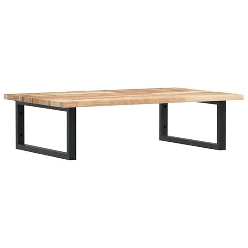 Eleganz Waschbeckenregal aus massivem Akazienholz (unbehandelt) - Stabile Wandmontage für Badezimmer - Natürliches Design & Stauraum-Lösung von Eleganz