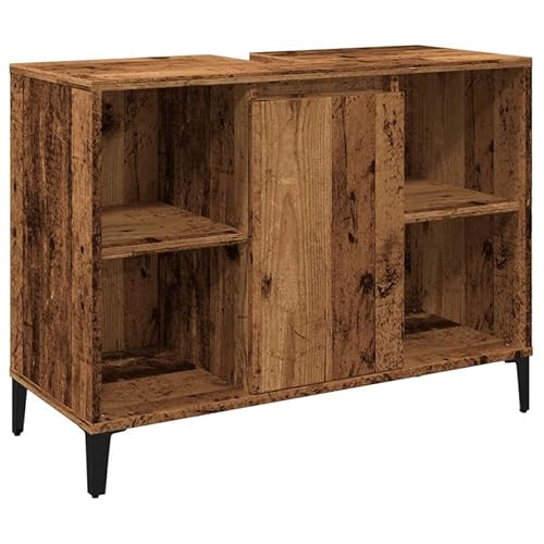 Eleganz Waschbeckenunterschrank Altholz-Optik 80x33x60 cm - Badezimmermöbel-Set aus Holzwerkstoff & Metall - Stilvoll & Stabiles Design für Modernes Bad Eleganz Waschbeckenunterschrank Altholz-Optik 80x33x60 cm - Badezimmermöbel-Set aus Holzwerkstoff & Metall - Stilvoll & Stabiles Design für Modernes Bad von Eleganz
