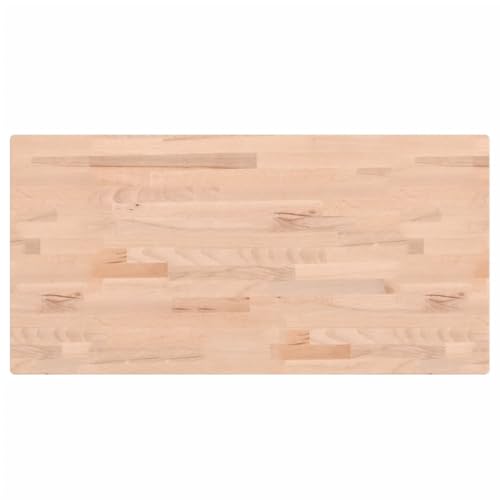 Eleganz Waschtischplatte 80x40x1,5 cm aus massivem Buchenholz - unbehandelt, langlebig & umweltfreundlich für Badezimmer & Gäste-WC von Eleganz