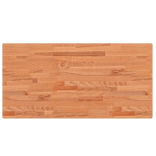 Eleganz Waschtischplatte aus Massivholz Buche 100x50x4 cm - Hochwertige Tischplatte für Badezimmer & Waschbecken, langlebig & natürliche Optik - Perfekt für Moderne Wohnräume von Eleganz