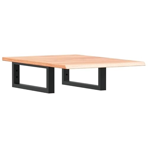 Eleganz Waschtischplatte mit Halterung aus Stahl & Massivholz Eiche - Badezimmermöbel-Set aus massiver Eiche mit Lasur - Langlebig & Stilvoll von Eleganz