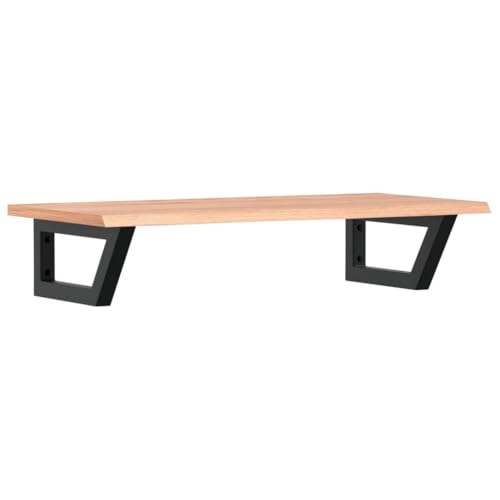 Eleganz Waschtischplatte mit Halterung aus Stahl und massivem Eichenholz - Langlebiges Badezimmermöbel-Set für stilvolles Ambiente von Eleganz