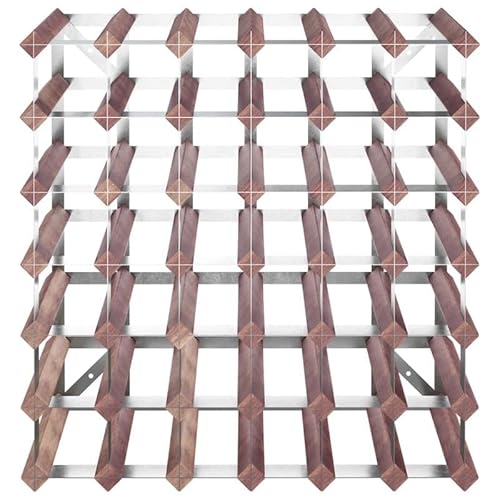 Eleganz Weinregal aus Massivholz Kiefer für 42 Flaschen - Stilvolles Lagerungsregal für Weinkeller & Wohnräume - Robust & Natürlich von Eleganz