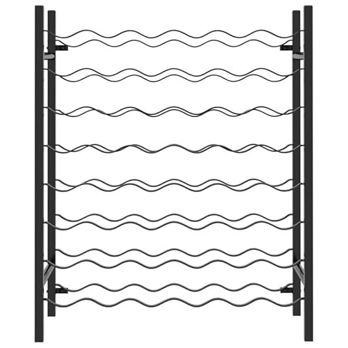 Eleganz Weinregal für 48 Flaschen aus pulverbeschichtetem Metall - Stabiles Lagerregal für Weinkeller, Wohnzimmer oder Küche - Platzsparend & langlebig von Eleganz