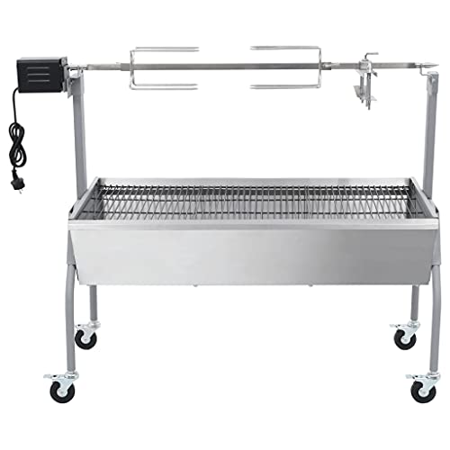 Elektrischer Spanferkelgrill – Professioneller Metzgergrill für Garten & Outdoor – Langlebig & Leicht zu Reinigen – Perfekt für Feste & Familienfeiern von Eleganz