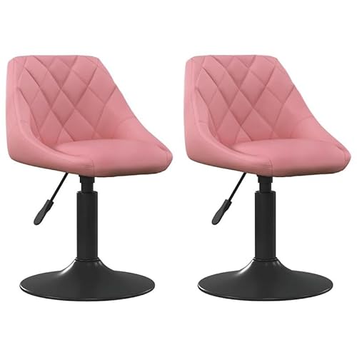 Esszimmerstühle 2er Set Drehbar mit Rosa Samtbezug – Moderne & Bequeme Drehstühle für Esszimmer, Küche oder Wohnzimmer – Elegantes Design & Hoher Komfort Esszimmerstühle 2er Set Drehbar mit Rosa Samtbezug – Moderne & Bequeme Drehstühle für Esszimmer, Küche oder Wohnzimmer – Elegantes Design & Hoher Komfort von Eleganz