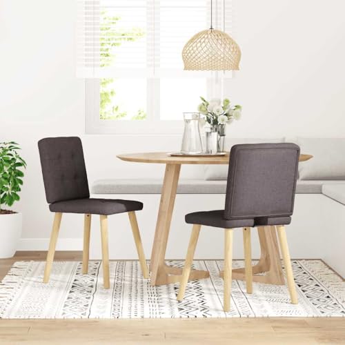 Esszimmerstühle 2er Set Dunkelbraun Stoff - Bequeme & Stabile Stühle für Küche, Esszimmer oder Wohnzimmer - Moderne Design & Einfache Reinig Esszimmerstühle 2er Set Dunkelbraun Stoff - Bequeme & Stabile Stühle für Küche, Esszimmer oder Wohnzimmer - Moderne Design & Einfache Reinig von Eleganz