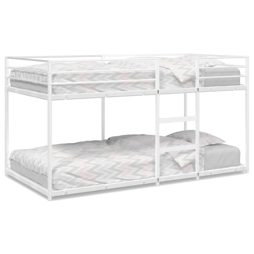 Etagenbett ohne Matratze Weiß 107x203 cm Stahl - Hochbett für Kinder und Jugendliche, platzsparend & stabil für kleine Räume Etagenbett ohne Matratze Weiß 107x203 cm Stahl - Hochbett für Kinder und Jugendliche, platzsparend & stabil für kleine Räume von Eleganz