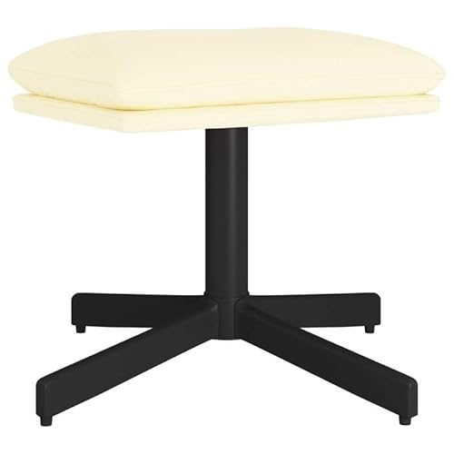 Fußhocker aus Kunstleder 60x60x36 cm - Moderner Pouf für Wohnzimmer, Schlafzimmer & Büro - Bequeme Fußablage & Sitzhocker - Leicht zu Reinigen & Langlebig von Eleganz