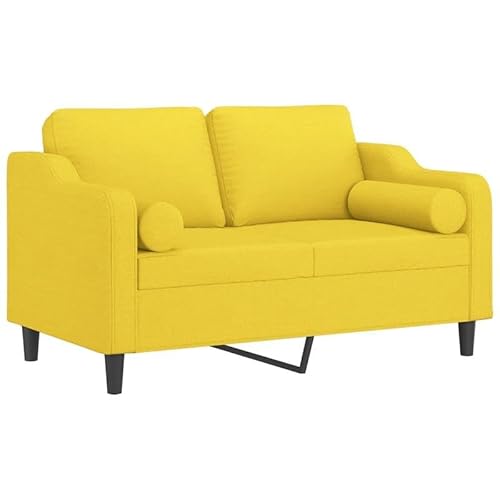Futon Sofa 120 cm Hellgelb mit Zierkissen – Bequemes 2-Sitzer-Sofa für Wohnzimmer & kleine Räume, Stoffbezug & platzsparend Futon Sofa 120 cm Hellgelb mit Zierkissen – Bequemes 2-Sitzer-Sofa für Wohnzimmer & kleine Räume, Stoffbezug & platzsparend von Eleganz