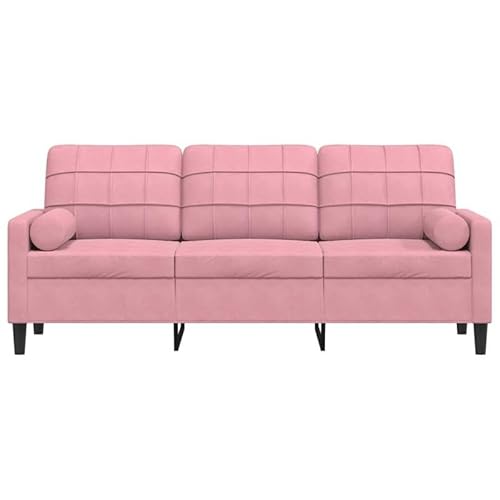 Futon Sofa 180 cm Rosa Samt 3-Sitzer mit Zierkissen – Bequemes Sofa für Wohnzimmer & kleine Räume, langlebig & pflegeleicht Futon Sofa 180 cm Rosa Samt 3-Sitzer mit Zierkissen – Bequemes Sofa für Wohnzimmer & kleine Räume, langlebig & pflegeleicht von Eleganz