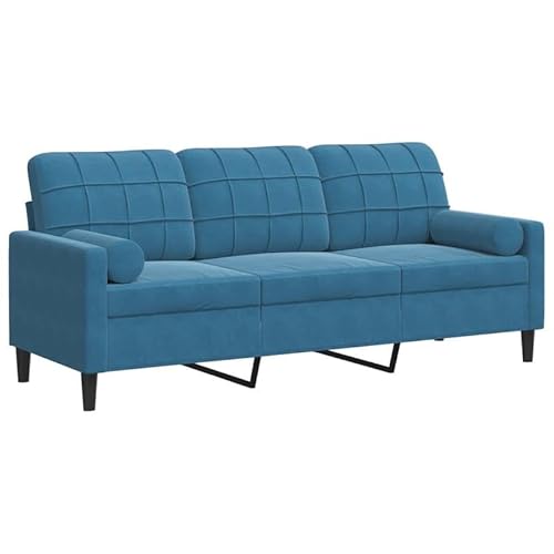 Futon Sofa 180 cm blau mit Zierkissen – Bequemes 3-Sitzer Samtsofa für Wohnzimmer & kleine Räume, langlebig & pflegeleicht Futon Sofa 180 cm blau mit Zierkissen – Bequemes 3-Sitzer Samtsofa für Wohnzimmer & kleine Räume, langlebig & pflegeleicht von Eleganz
