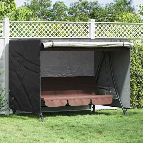 Gartenmöbel-Schutzhülle 220x150x150 cm aus 420D Oxford-Stoff – wasserdichte Abdeckung für Hollywoodschaukel – robust & UV-beständig – Schützt vor Schmutz und Wetter Gartenmöbel-Schutzhülle 220x150x150 cm aus 420D Oxford-Stoff – wasserdichte Abdeckung für Hollywoodschaukel – robust & UV-beständig – Schützt vor Schmutz und Wetter von Eleganz