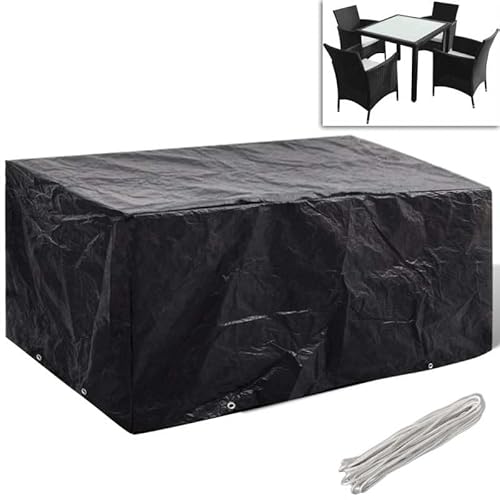 Gartenmöbel-Schutzhüllen 2 Stk. 180x140 cm mit 8 Aluminium-Ösen – wasserdichte Abdeckung für Terrassenmöbel, robust und wetterfest Gartenmöbel-Schutzhüllen 2 Stk. 180x140 cm mit 8 Aluminium-Ösen – wasserdichte Abdeckung für Terrassenmöbel, robust und wetterfest von Eleganz
