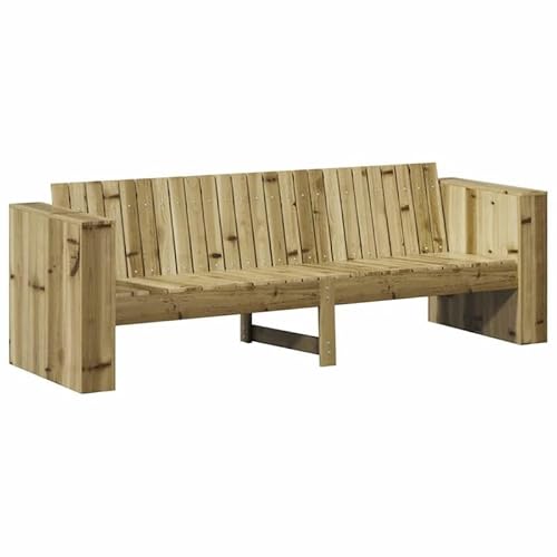 Gartensofa aus imprägniertem Kiefernholz | Outdoor-Sitzmöbel für Garten & Terrasse | Langlebig & Wetterfest | Gemütliches Design für Erholung im Freien von Eleganz