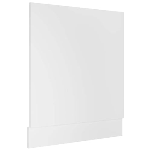 Geschirrspülerblende Lyon Weiß 59,5x3x67 cm aus Holzwerkstoff - Küchenschrank Front für Moderne Einbauküchen - langlebig & einfach zu montieren von Eleganz