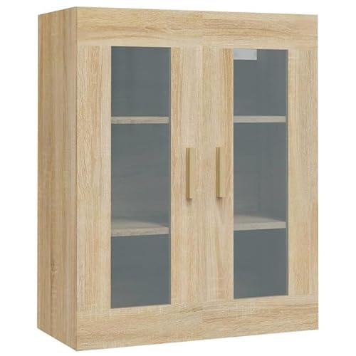 Hängeschrank Sonoma-Eiche 69,5x34x90 cm - Wohnzimmermöbel-Set aus massiver Eiche, moderner Wandschrank für Kleidung & Deko, platzsparend & langlebig von Eleganz