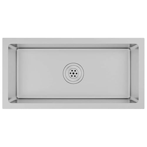 Handgemachte Edelstahl Einbauspüle mit gebürsteter Oberfläche - Hochwertige Küchenspüle für moderne Haushalte, langlebig und stilvoll Handgemachte Edelstahl Einbauspüle mit gebürsteter Oberfläche - Hochwertige Küchenspüle für moderne Haushalte, langlebig und stilvoll von Eleganz