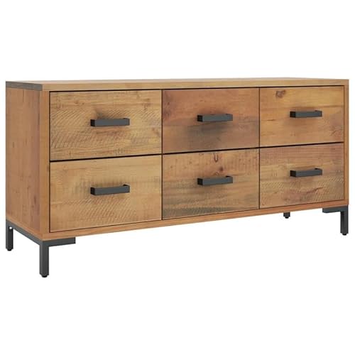Kommode aus Massivholz Kiefer 110x30x45 cm für Wohnzimmer | Stilecht & Langlebig | Praktische Aufbewahrung für Kleidung & Deko Kommode aus Massivholz Kiefer 110x30x45 cm für Wohnzimmer | Stilecht & Langlebig | Praktische Aufbewahrung für Kleidung & Deko von Eleganz