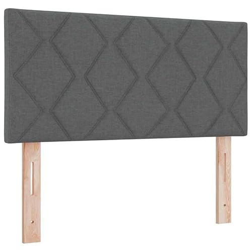 Kopfteil mit -Streifenleuchten Grau 90 cm Stoff - Modernes & verstellbares -Kopfteil für Schlafzimmer, gemütliche Atmosphäre & individuelle Beleuchtung von Eleganz