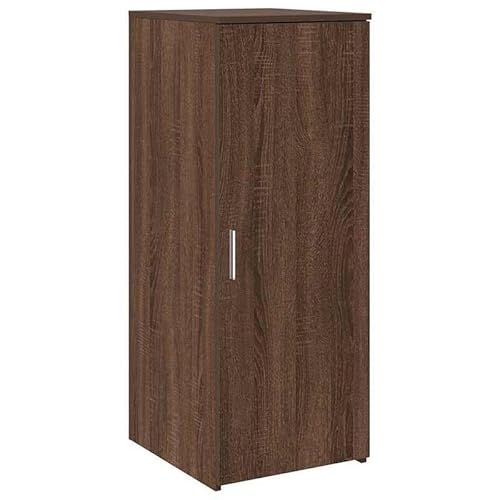 Lagerschrank Braun Eichen-Optik 40x45x103,5 cm | Wohnzimmermöbel-Set aus Holzwerkstoff | Stauraum Lösung für Kleidung & Accessoires | Stilvolles Design für Moderne Wohnräume von Eleganz