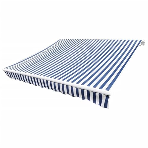 Markisenbespannung Canvas Blau & Weiß 4x3 m aus 100% Polyester - UV-beständig & wasserabweisend für Terrasse & Garten Markisenbespannung Canvas Blau & Weiß 4x3 m aus 100% Polyester - UV-beständig & wasserabweisend für Terrasse & Garten von Eleganz