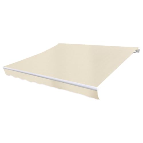 Markisenbespannung Canvas Creme 6x3 m - 100% Polyester, UV-beständig, wasserabweisend - Perfekt für Terrasse und Garten - Langlebig und pflegeleicht von Eleganz