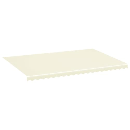Markisenbespannung Creme 5x3,5 m - 100% Polyester mit PU-Beschichtung - UV-beständig & wasserabweisend - Perfekt für Terrasse & Garten von Eleganz