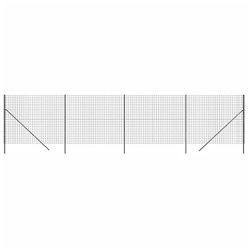 Maschendrahtzaun Anthrazit 1,4x10 m verzinkter Stahl - Hochwertiger Sichtschutzzaun für Garten, Terrasse und Grundstück - Robust, langlebig und wetterbeständig von Eleganz