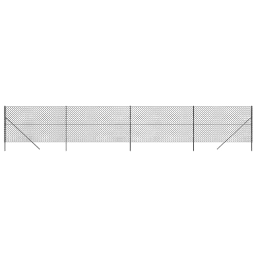 Maschendrahtzaun Anthrazit 2x10 m | Stabiler Sichtschutzzaun für Garten, Terrasse & Grundstück | Witterungsbeständig & Langlebig | Einfache Montage von Eleganz
