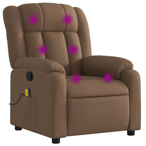 Massagesessel Braun Stoff – Bequemer Ottoman für Wohnzimmer und Schlafzimmer, Langlebiges Design mit Weichem Bezug, Entspannung nach einem Langen Tag Massagesessel Braun Stoff – Bequemer Ottoman für Wohnzimmer und Schlafzimmer, Langlebiges Design mit Weichem Bezug, Entspannung nach einem Langen Tag von Eleganz