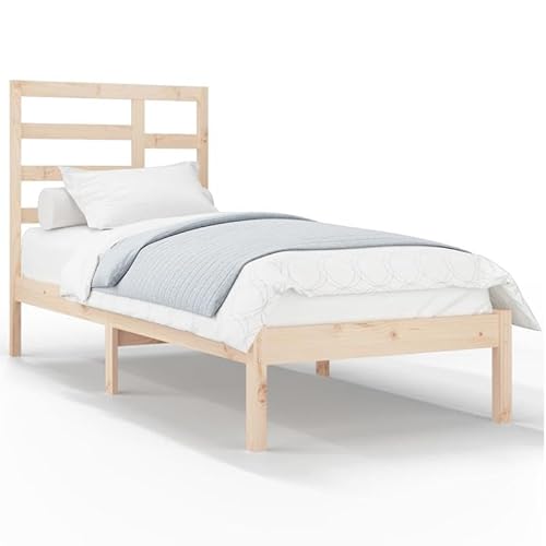 Massivholzbett 100x200 cm - Naturbelassenes Bettgestell aus Holz fürs Schlafzimmer | Langlebig & Stilvoll | Einfache Montage | Ideal für kleine Räume Massivholzbett 100x200 cm - Naturbelassenes Bettgestell aus Holz fürs Schlafzimmer | Langlebig & Stilvoll | Einfache Montage | Ideal für kleine Räume von Eleganz