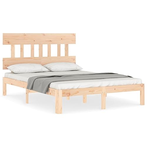 Massivholzbett 120x200 cm Kiefernholz - Stabil & Langlebig für Schlafzimmer - Naturbelassenes Holz ohne Matratze - Perfekt für kleine und große Räume Massivholzbett 120x200 cm Kiefernholz - Stabil & Langlebig für Schlafzimmer - Naturbelassenes Holz ohne Matratze - Perfekt für kleine und große Räume von Eleganz