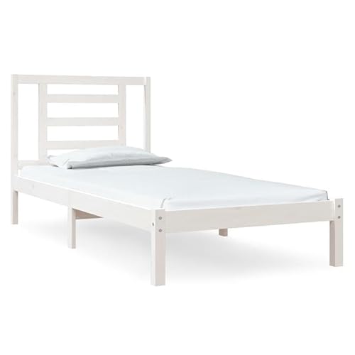 Massivholzbett ohne Matratze 90x200 cm | Kiefernholz Naturbelassen | Stabiles Bettgestell für Schlafzimmer | Weiß & Langlebig | Einfache Montage Massivholzbett ohne Matratze 90x200 cm | Kiefernholz Naturbelassen | Stabiles Bettgestell für Schlafzimmer | Weiß & Langlebig | Einfache Montage von Eleganz