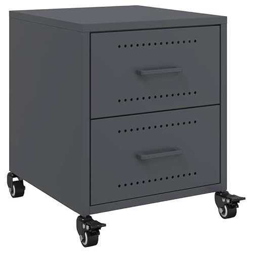 Nachttisch Anthrazit 36x39x43,5 cm aus Stahl - Moderner Beistelltisch für Schlafzimmer & Wohnzimmer - Robust & langlebig mit elegantem Design Nachttisch Anthrazit 36x39x43,5 cm aus Stahl - Moderner Beistelltisch für Schlafzimmer & Wohnzimmer - Robust & langlebig mit elegantem Design von Eleganz