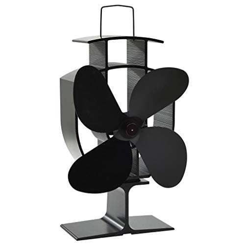 Ofenventilator wärmebetrieben - 4 Blätter Schwarz für Kamine & Holzöfen - Energieeffizient & Leise - Optimale Wärmeverteilung in Wohnzimmer & Gartenhaus Ofenventilator wärmebetrieben - 4 Blätter Schwarz für Kamine & Holzöfen - Energieeffizient & Leise - Optimale Wärmeverteilung in Wohnzimmer & Gartenhaus von Eleganz
