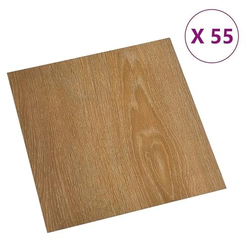 PVC-Fliesen Selbstklebend 55 STK. 5,11 m² Braun - Teppichboden für Wohnzimmer, Küche, Büro - Leicht zu verlegen, pflegeleicht & strapazierfähig - Ideale Lösung für schnelle Renovierung PVC-Fliesen Selbstklebend 55 STK. 5,11 m² Braun - Teppichboden für Wohnzimmer, Küche, Büro - Leicht zu verlegen, pflegeleicht & strapazierfähig - Ideale Lösung für schnelle Renovierung von Eleganz