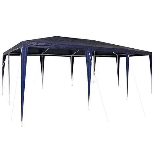 Partyzelt 6x4 m blau – PE Polyestergewebe, freistehend, wasserdicht & UV-beständig – Ideal für Garten, Camping & Events – Schnell aufbaubar & strapazierfähig von Eleganz