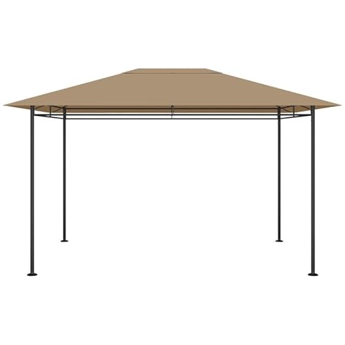 Pavillon-Rahmen aus Stahl mit 100% Polyester Stoff und PA-Beschichtung – Großer Pavillon 384x281x270 cm, wasserabweisend und langlebig – Ideal für Garten, Terrasse und Outdoor-Events von Eleganz