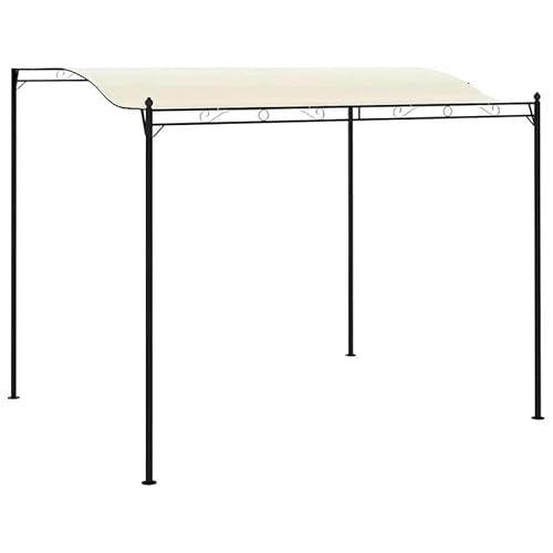 Pavillon Stoff Cremeweiß mit Stahlrahmen - Leichtes & stabiles Stoffdach für Garten, Camping oder Fest - Schnell aufgebaut & wetterfest von Eleganz