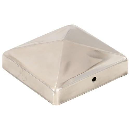 Pfostenkappen 6 Stück Edelstahl Pyramide 91 x 91 mm - Rostfrei & Wetterfest für Zaunpfosten, Torpfosten und Geländer - Ideal für Garten, Einfahrt und Absperrungen Pfostenkappen 6 Stück Edelstahl Pyramide 91 x 91 mm - Rostfrei & Wetterfest für Zaunpfosten, Torpfosten und Geländer - Ideal für Garten, Einfahrt und Absperrungen von Eleganz