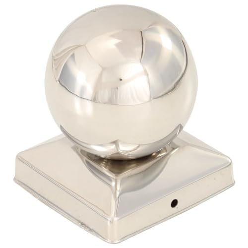 Pfostenkappen Edelstahl 6 STK. Kugelform 81 x 81 mm für Absperrungen - Rostfrei & Wetterfest, Ideal für Garten, Terrasse und Einfahrt Pfostenkappen Edelstahl 6 STK. Kugelform 81 x 81 mm für Absperrungen - Rostfrei & Wetterfest, Ideal für Garten, Terrasse und Einfahrt von Eleganz