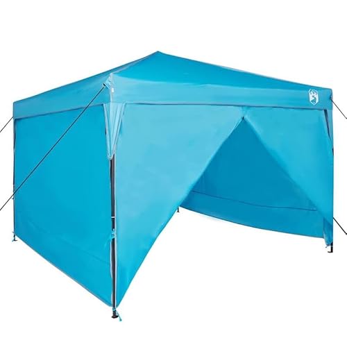 Pop-up Pavillon Zelt 300x300 cm blau - Leichter Stoff Pavillon für Garten, Camping & Outdoor - Schnell aufgebaut, stabil & wetterfest - Ideal für Sommerfeste & Picknicks von Eleganz